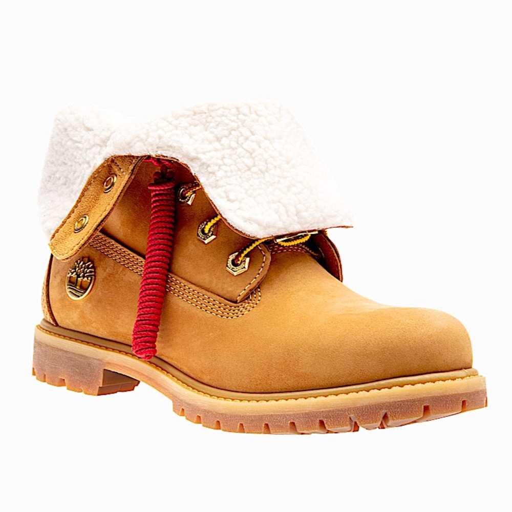 NWT Fleece-lined fold-down Timberland boots